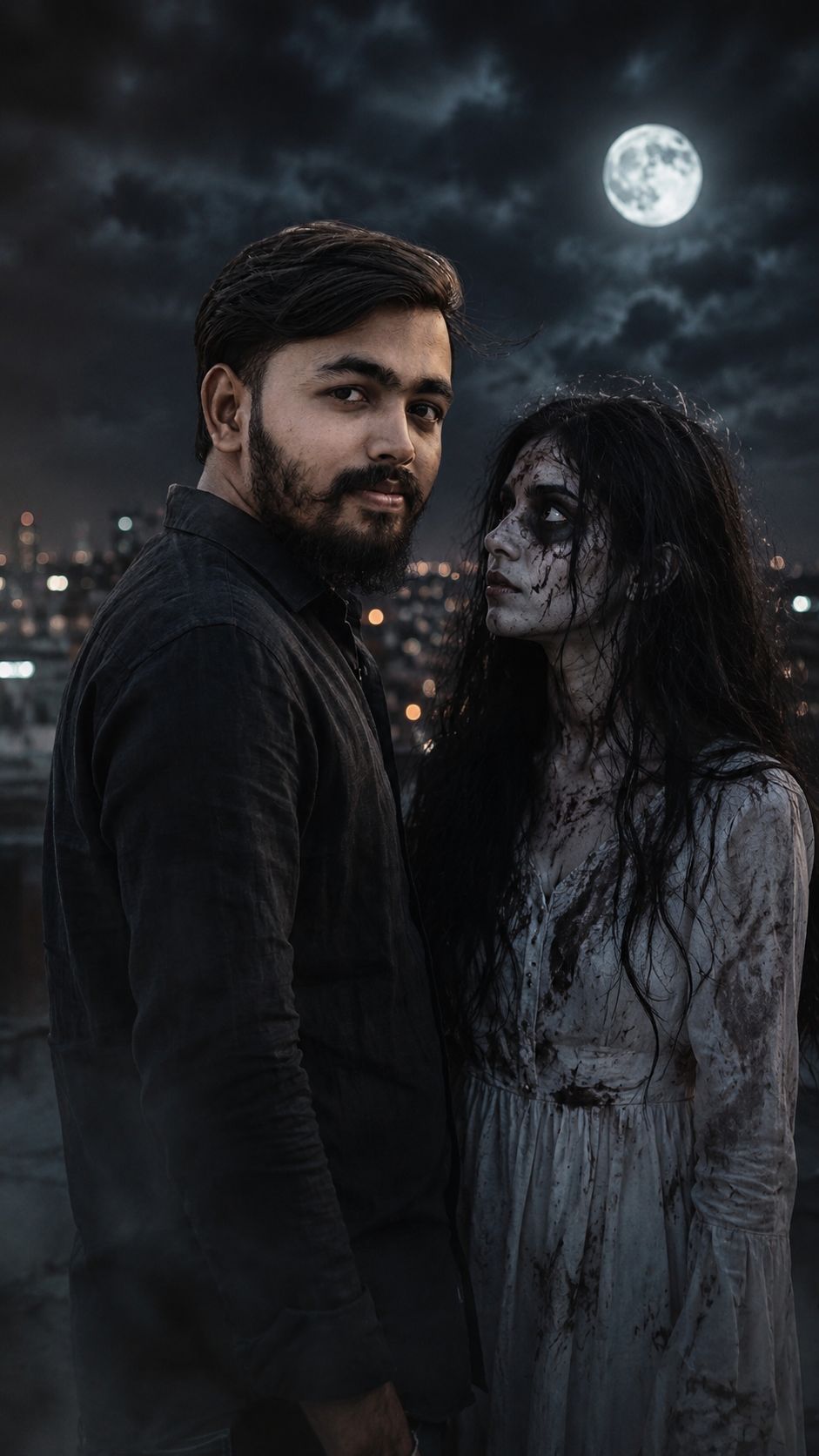 Horror Balcony Scene Prompt